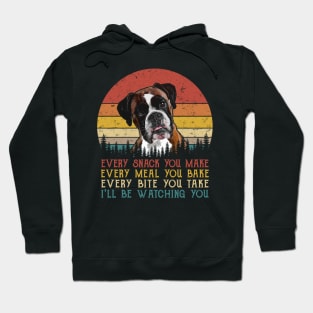 Retro Boxer Every Snack You Make Every Meal You Bake Hoodie